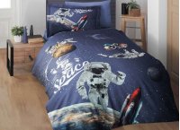 Постельное белье сатин 3D First Choice - Space (Турция), подростковый